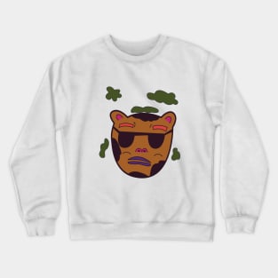 Honey Bear Green Clouds Crewneck Sweatshirt